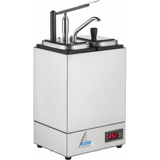Saus Dispenser 2x 3 Liter | verwarmd | 1 NEOdis pomp en 1 container