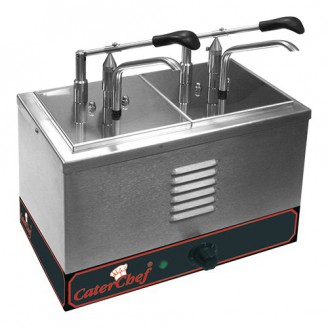 Sauzen warmer (cap.2x1/6GN) m/dispenser