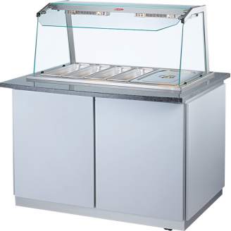 Scholl Bain-marie buffet met warmtestraler - Memphis Line, 95003/B/U