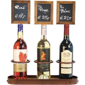 Securit wijnfles display drievoudig