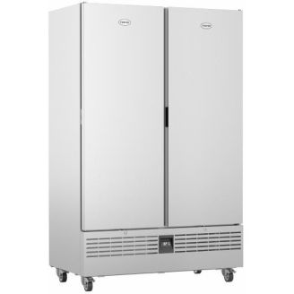 Foster Slimline vriezer dubbeldeurs RVS