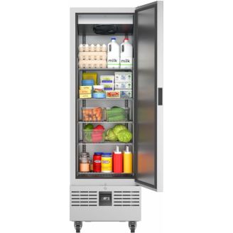 Foster Slimline koelkast enkeldeurs RVS