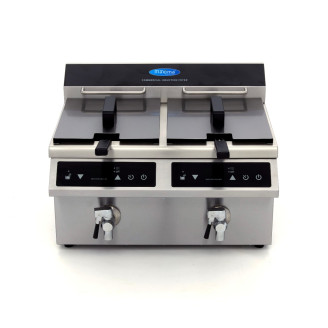 Maxima Frituurpan - 2x 8 L - 2 Manden - met Tapkraan - Inductie
