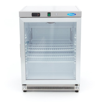 Maxima Koelkast - 200 L - Rvs - met Glazen Deur