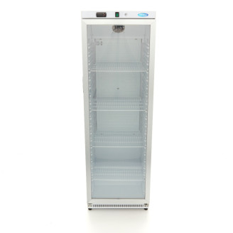 Maxima Koelkast - 400 L - Wit - met Glazen Deur
