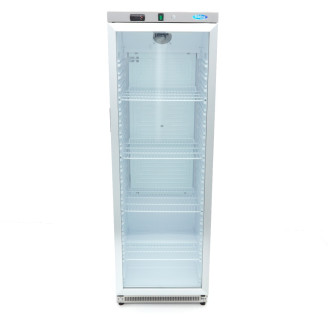 Maxima Koelkast - 400 L - Rvs - met Glazen Deur