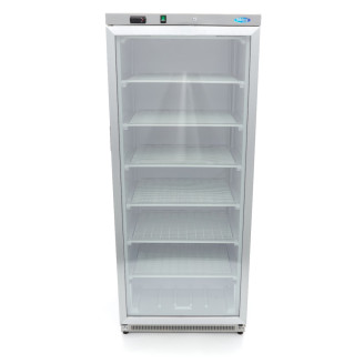 Maxima Vrieskast - 600 L - Rvs - met Glazen Deur