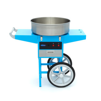 Maxima Suikerspinmachine &ndash; &Oslash; 52 cm &ndash; Blauw &ndash; met Onderstel