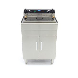 Maxima Frituurpan - 35 L - 1 Mand - met Tapkraan - 400V