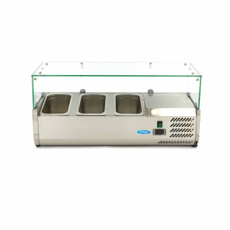 Maxima Opzetkoelvitrine - 95 cm - 3 x 1/3 GN Bakken