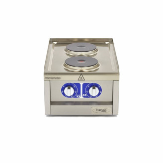 Maxima Kookplaat Horeca - 2 Pitten - Enkel - 60 cm Diep - Elektrisch