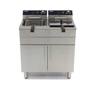 Maxima Frituurpan - 2x 16 L - 2 Manden - met Tapkraan en Opbergruimte