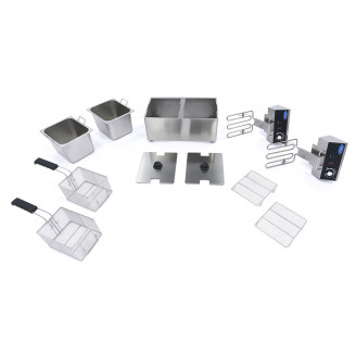 Maxima Frituurpan - 2x 8 L - 2 Manden - tot 2,8 Kg Frites