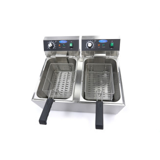 Maxima Frituurpan - 2x 11 L - 2 Manden - tot 2,8 Kg Frites