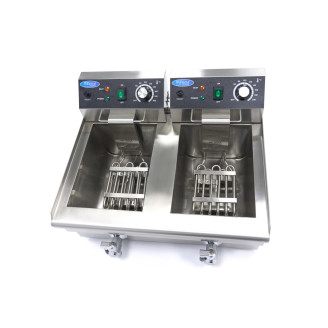Maxima Frituurpan - 2x 10 L - 2 Manden - met Tapkraan