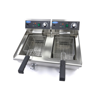 Maxima Frituurpan - 2x 13 L - 2 Manden - met Tapkraan