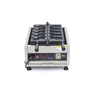 Maxima Wafelijzer - 5 Stuks - Taiyaki / Visvorm - Draaibaar - Digitaal