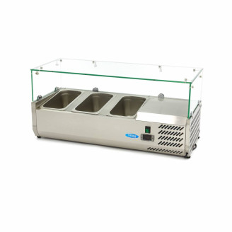 Maxima Opzetkoelvitrine - 95 cm - 3 x 1/3 GN Bakken
