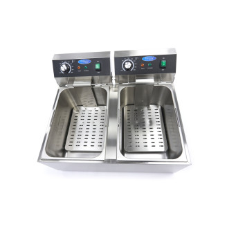 Maxima Frituurpan - 2x 11 L - 2 Manden - tot 2,8 Kg Frites