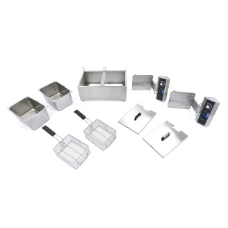 Maxima Frituurpan - 2x 11 L - 2 Manden - tot 2,8 Kg Frites
