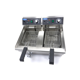 Maxima Frituurpan - 2x 10 L - 2 Manden - met Tapkraan