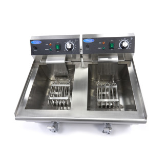 Maxima Frituurpan - 2x 13 L - 2 Manden - met Tapkraan