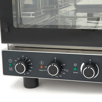 Maxima Combisteamer - 4 Bakken (1/1 GN / 60 x 40 cm) - Analoog - 400V