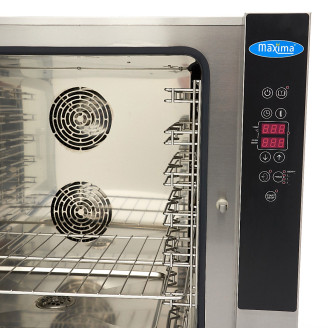 Maxima Combisteamer - 6 Bakken (1/1 GN) - Digitaal Display - 400V