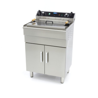 Maxima Frituurpan - 35 L - 1 Mand - met Tapkraan - 400V
