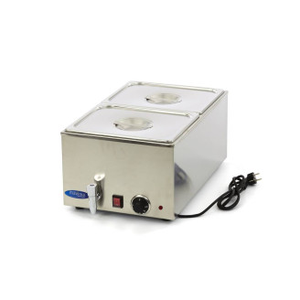 Maxima Bain Marie - met Tapkraan - incl. 2x 1/2 GN-Set - Elektrisch