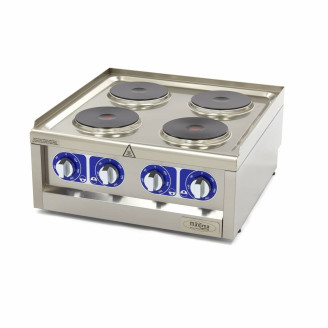 Maxima Kookplaat Horeca - 4 Pitten - Dubbel - 60 cm Diep - 400V