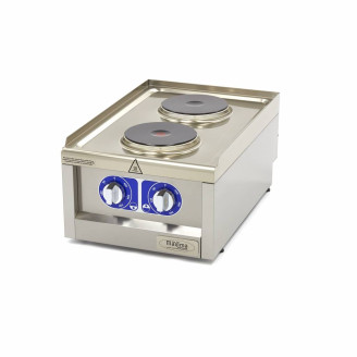 Maxima Kookplaat Horeca - 2 Pitten - Enkel - 60 cm Diep - Elektrisch