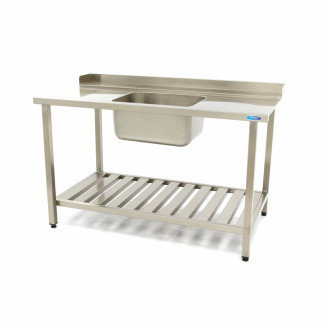 Maxima Spoeltafel - 140x75cm - Aanvoer Vaatwasser Rechts incl. Wasbak