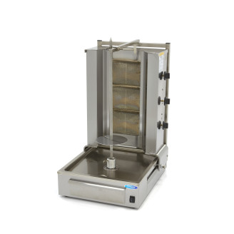 Maxima Shoarma Grill - 3 Branders - 40 Kg Vlees - Gas
