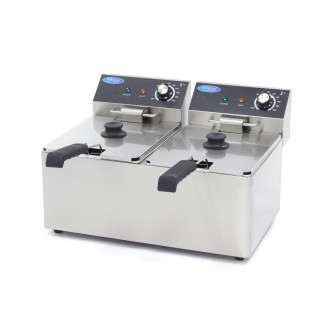 Maxima Frituurpan - 2x 8 L - 2 Manden - tot 2,8 Kg Frites
