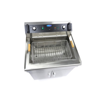 Maxima Frituurpan - 35 L - 1 Mand - met Tapkraan - 400V