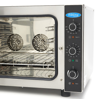 Maxima Combisteamer - 4 Bakken (1/1 GN / 60 x 40 cm) - Analoog - 400V