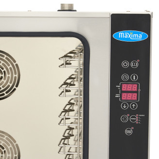 Maxima Combisteamer - 10 Bakken (1/1 GN / 60 x 40 cm) - Digitaal Display - 400V