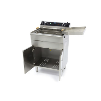 Maxima Frituurpan - 35 L - 1 Mand - met Tapkraan - 400V