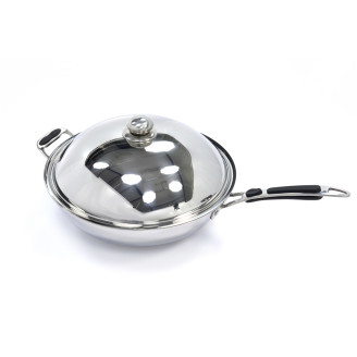 Maxima Wokpan - &Oslash; 36 cm - RVS - Inductie