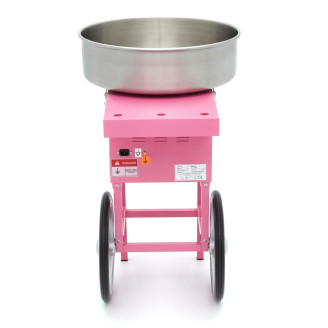 Maxima Suikerspinmachine &ndash; &Oslash; 52 cm &ndash; Roze &ndash; met Onderstel