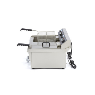 Maxima Frituurpan - 2x 16 L - 2 Manden - met Tapkraan