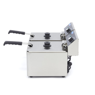 Maxima Frituurpan - 2x 8 L - 2 Manden - tot 2,8 Kg Frites