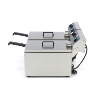 Maxima Frituurpan - 2x 11 L - 2 Manden - tot 2,8 Kg Frites