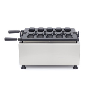 Maxima Wafelijzer - 5 Stuks - Taiyaki / Visvorm - Draaibaar - Digitaal