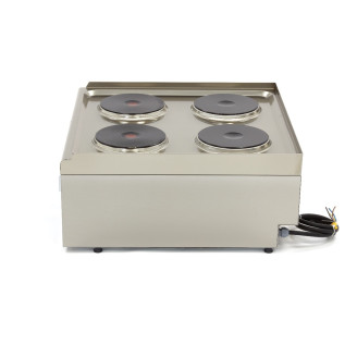 Maxima Kookplaat Horeca - 4 Pitten - Dubbel - 60 cm Diep - 400V