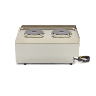 Maxima Kookplaat Horeca - 2 Pitten - Enkel - 60 cm Diep - Elektrisch