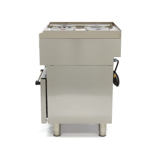 Maxima Professionele Horeca Fornuis - 4 Pitten - Met Oven - Elektrisch &nbsp;- 60 x 60 cm