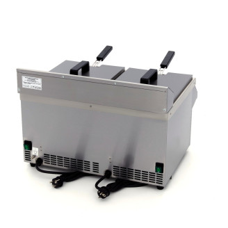 Maxima Frituurpan - 2x 8 L - 2 Manden - met Tapkraan - Inductie