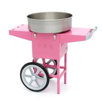 Maxima Suikerspinmachine &ndash; &Oslash; 52 cm &ndash; Roze &ndash; met Onderstel